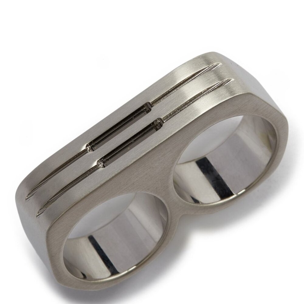 BNWT RICK OWENS DOUBLE GRILL RING IN BRASS 54 & 56 & 58